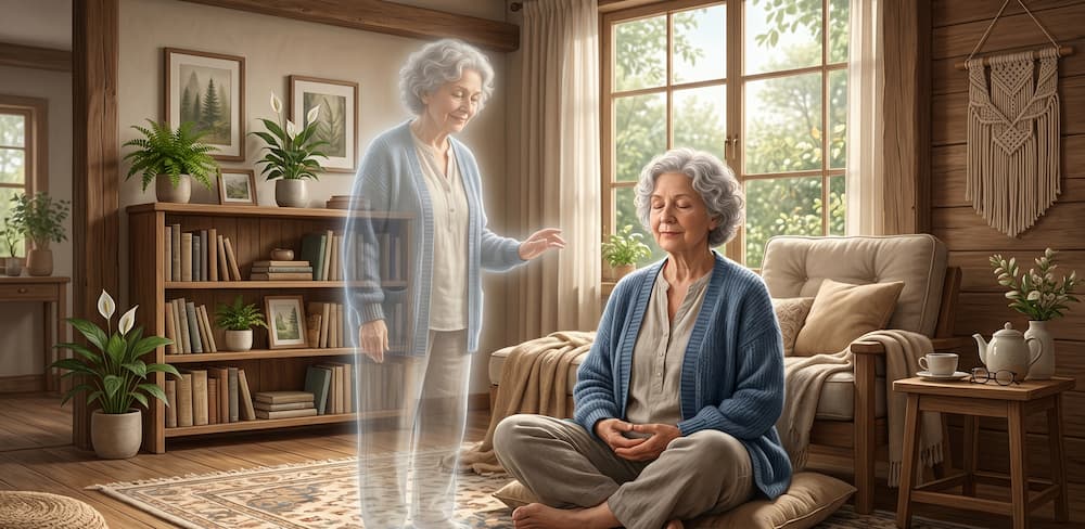 Meditation practice focused on maintaining awareness for lucid dreaming.
