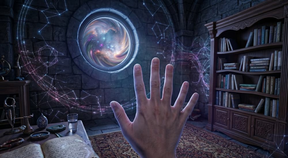 Reality check in a lucid dream showing six fingers on one hand.