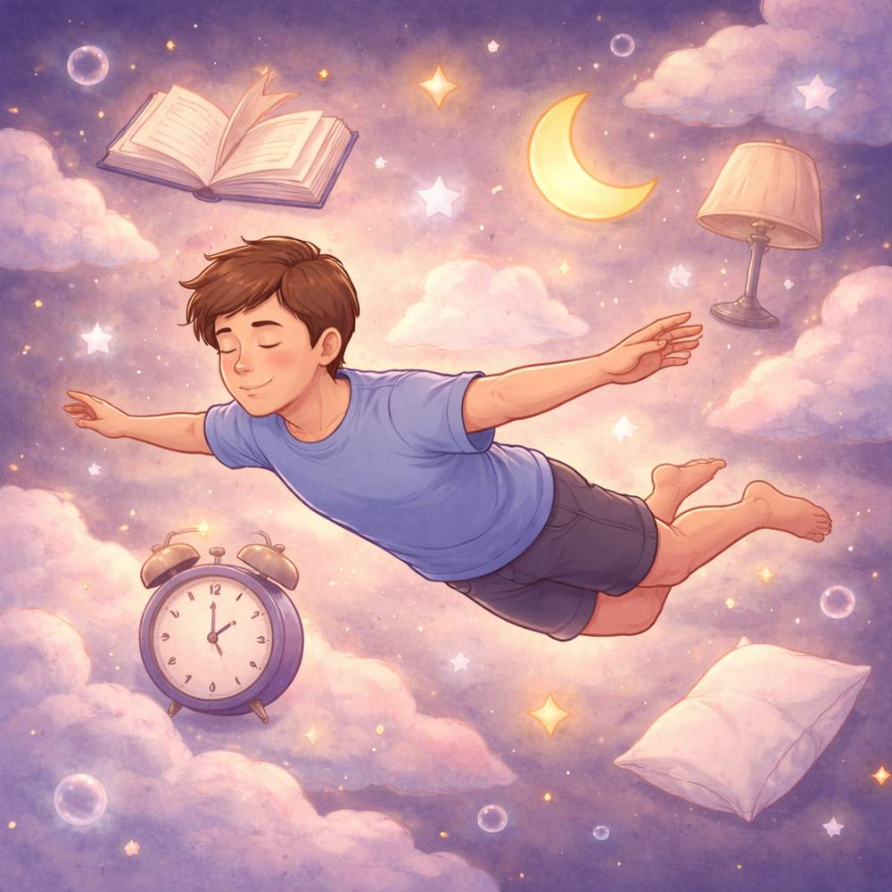 dream scene with unrealistic elements illustrating lack of awareness in lucid dreaming