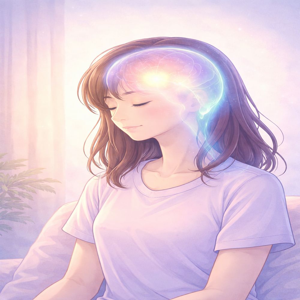 person reflecting inner and subconscious mind awareness for lucid dreaming practice